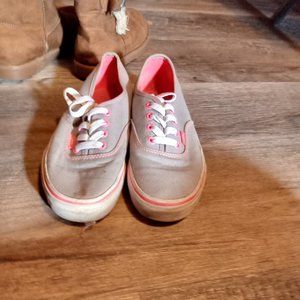 Pink and gray vans